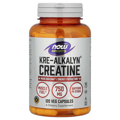 Sports, Kre-Alkalyn® Creatine, 120 вегетарианских капсул (750 mg на капсулу)