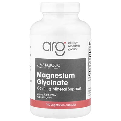 Magnesium Glycinate, 180 Vegetarian Capsules