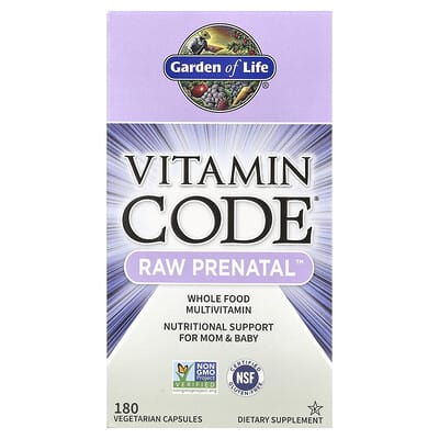 Vitamin Code®, RAW Prenatal™, 180 вегетарианских капсул
