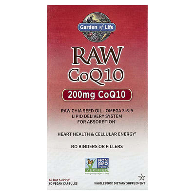 RAW CoQ10, 60 Vegan Capsules