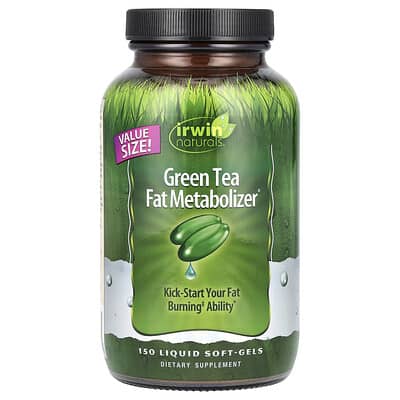 Irwin Naturals Green Tea Fat Metabolizer®, 150 жидких мягких капсул