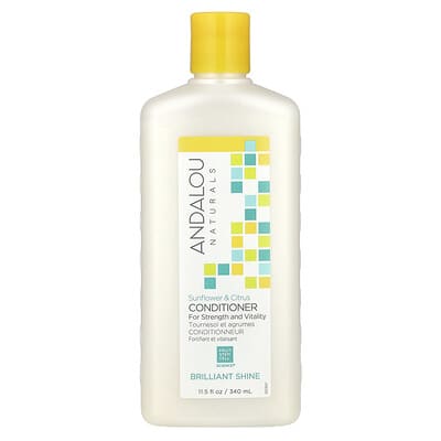 Кондиционер, Brilliant Shine, Sunflower & Citrus, для силы и жизненной энергии, 11.5 fl oz (340 ml)