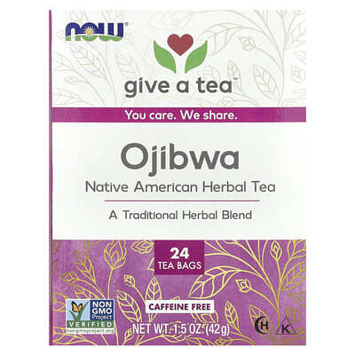Ojibwa Tea, Caffeine Free, 24 Tea Bags, 1.5 oz (42 g)