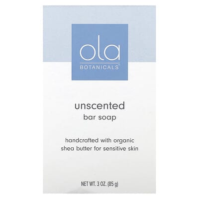 Ola Botanicals, Bar Soap, Unscented, 3 oz (85 g)