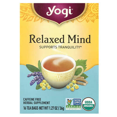 Relaxed Mind, Caffeine Free, 16 Tea Bags, 1.27 oz (36 g)