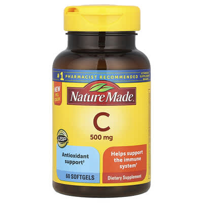 Витамин C, 500 mg, 60 мягких капсул
