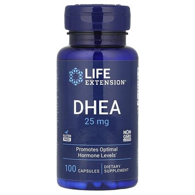 DHEA, 25 mg, 100 капсул