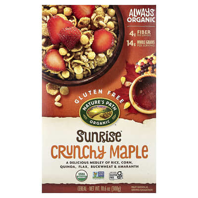Органические хрустящие мюсли Nature's Path Sunrise Crunchy Maple, 10.6 oz (300 g)