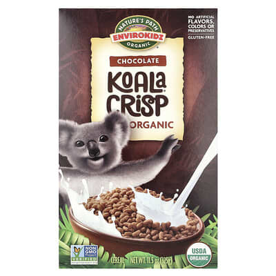EnviroKidz органические кукурузные хлопья Koala Crisp, шоколад, 11.5 oz (325 g)