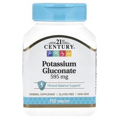 Potassium Gluconate, 595 mg, 110 Tablets