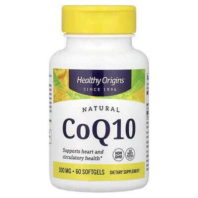 Natural CoQ10, 100 mg, 60 мягких капсул