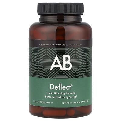 Deflect® AB формула блокировки лектина, 120 вегетарианских капсул