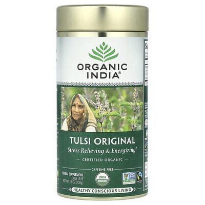 Tulsi Original Loose Leaf Tea, Caffeine Free, 3.5 oz (100 g)