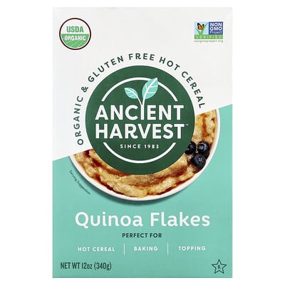 Ancient Harvest органическая безглютеновая овсяная крупа Quinoa Flakes, 12 oz