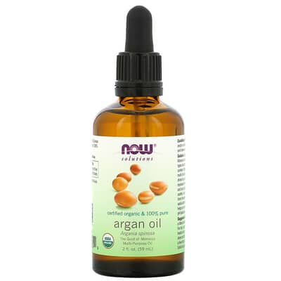 Solutions, Certified Organic & 100% Pure Argan Oil, 2 fl oz (59 ml)
