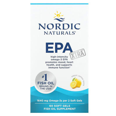 EPA Xtra™, Лимон, 60 мягких капсул