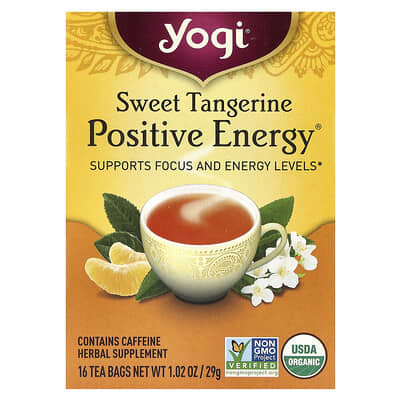 Positive Energy®, Sweet Tangerine, 16 Tea Bags, 1.02 oz (29 g)