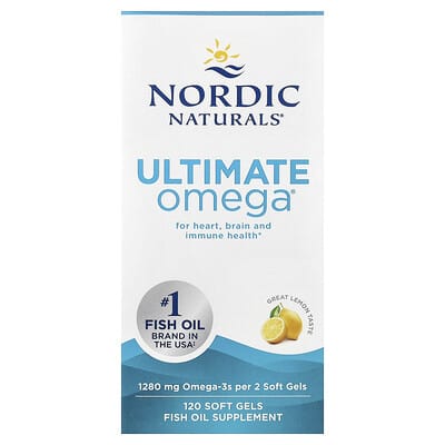 Ultimate Omega®, Great Lemon, 120 Soft Gels (640 mg per Soft Gel)