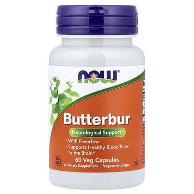Butterbur With Feverfew, 60 вегетарианских капсул