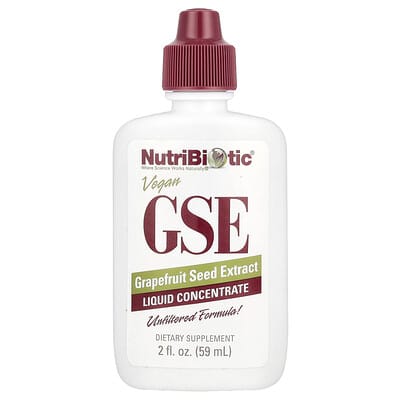 Vegan GSE Grapefruit Seed Extract, Liquid Concentrate, 100 mg, 2 fl oz (59 ml)