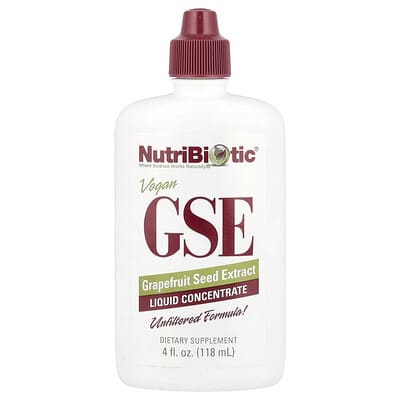 Vegan GSE, Grapefruit Seed Extract, Liquid Concentrate, 100 mg, 4 fl oz (118 ml)