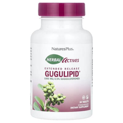 Травяной актив Gugulipid®, пролонгированного действия, 1,000 mg, 30 таблеток