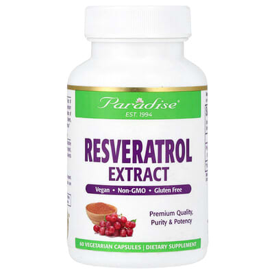 Resveratrol , 60 Vegetarian Capsules (100 mg per Capsule)