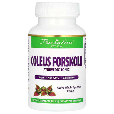 Coleus Forskolii, 60 вегетарианских капсул (250 mg на капсулу)