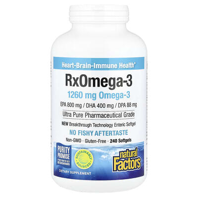 Rx Omega-3, 240 Softgels (630 mg per Softgel)