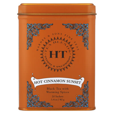 HT Tea Blends, Hot Cinnamon Sunset, 20 Tea Sachets, 1.4 oz (40 g)
