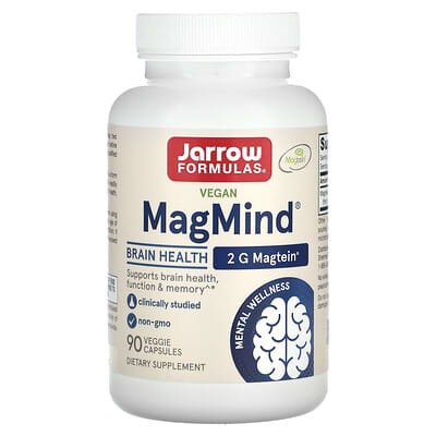 MagMind®, Brain Health, 90 Veggie Capsules (48 mg per Capsule)