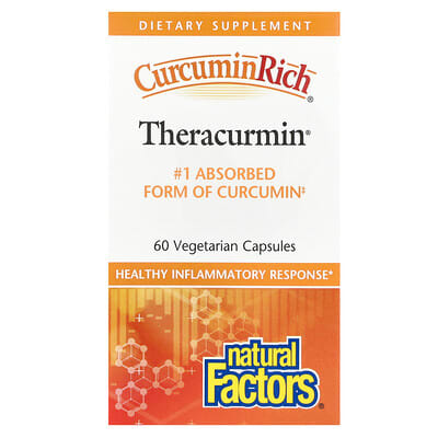 Curcuminrich®, Theracurmin®, 30 mg, 60 вегетарианских капсул