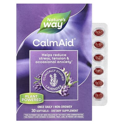 CalmAid®, Clinically Studied Lavender, 30 Softgels (80 mg per Softgel)