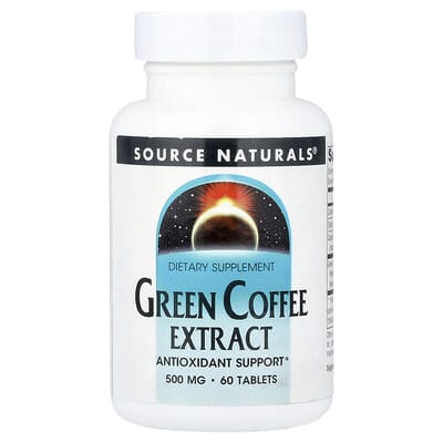 Экстракт зеленого кофе, 500 mg, 60 таблеток