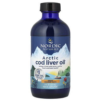 Arctic Cod Liver Oil™, Orange, 8 fl oz (237 ml)