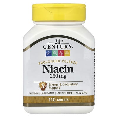 Niacin, Prolonged Release, 110 Tablets