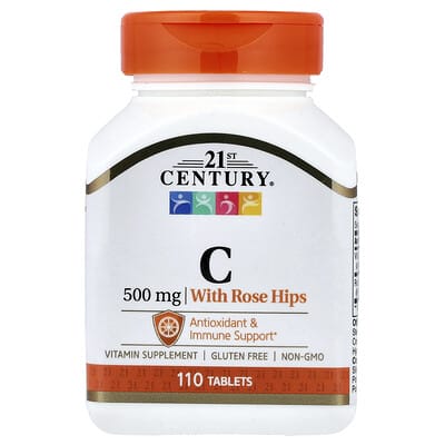 Витамин C с шиповником, 500 mg, 110 таблеток