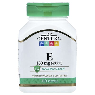 Vitamin E, 180 mg (400 IU), 110 Softgels