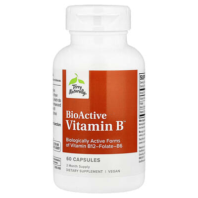 Terry Naturally BioActive Vitamin B™, 60 капсул