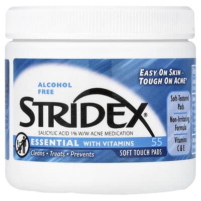Essential with Vitamins, Alcohol Free, 55 Soft Touch Pads