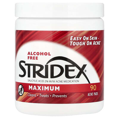 Stridex Maximum, без спирта, 90 очищающих дисков