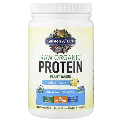 Garden of Life RAW Organic Protein веганский протеин Vanilla, 1 lb 7.28 oz (660 g)