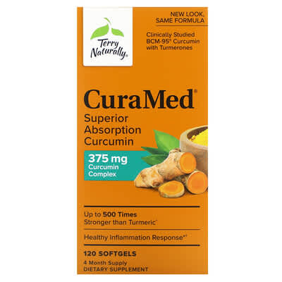 CuraMed®, Superior Absorption Curcumin, 120 Softgels