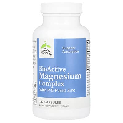 BioActive Magnesium Complex with P-5-P and Zinc, 120 Capsules