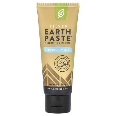 Зубная паста Silver Earth Paste®, мятная, 4 oz (113 g)