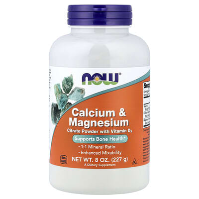 Calcium & Magnesium With Vitamin D3, 8 oz (227 g)