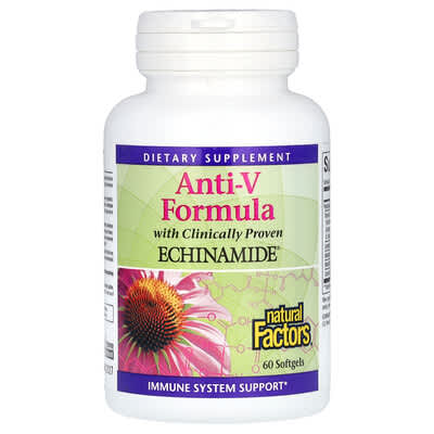 Anti-V Formula, with Clinically Proven Echinamide, 60 Softgels