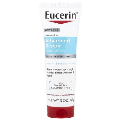 Advanced Repair Foot Creme, Dry to Very Dry Skin, Fragrance Free, 3 oz (85 g)