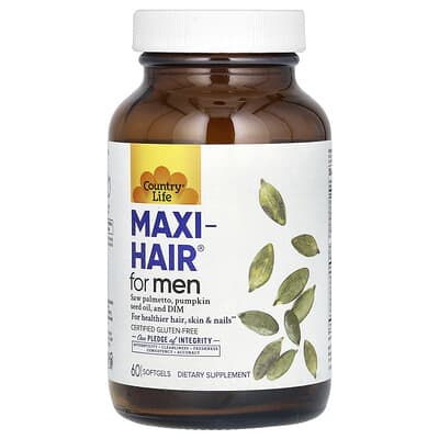 Maxi-Hair для мужчин, 60 мягких капсул