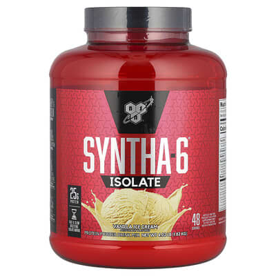 Протеиновый коктейль Syntha-6® Isolate, Vanilla Ice Cream, 4.02 lbs (1.82 kg)
